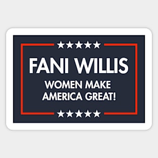 Fani Willis - Women Make America Great (blue) Sticker